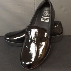 Black patent wedge size 8 NEW